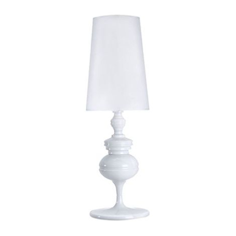 Lampada decorativa per soggiorno in stile europeo, lampada da tavolo, lampada da comodino, piccola, bianca, 15x46cm (1/3)