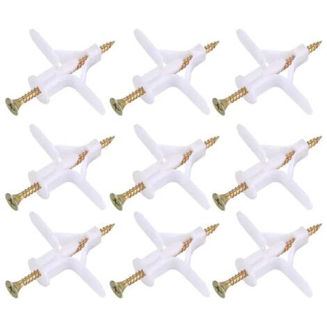 royaluxe-Fixateurs pour plaques de plâtre, kit de 50 ancres et 50 vis (1/5)