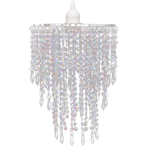 Lampada a sospensione moderna in cristallo 30,5 cm bianco 2402012