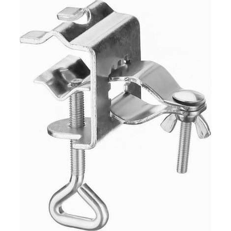 Allecto Plus - Clip para sombrillas de exterior - Soporte fijo para sombrillas - Clip portátil para pasamanos, terrazas, mesas y sillas