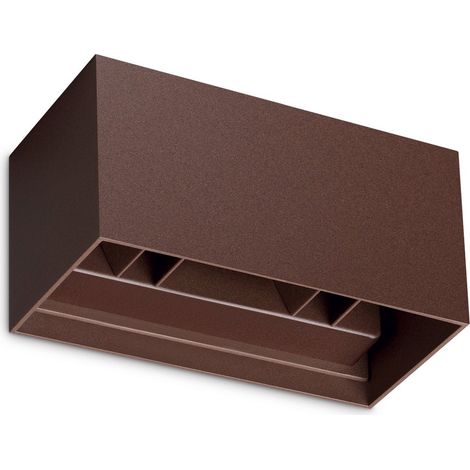 Ideal Lux applique moderna Atom 4 luci LED integrato IP54 coffee metallo