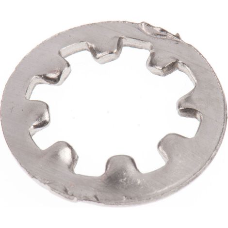 Rondelle antivibration à dents internes, pour vis M5, Acier Inoxydable A2 304 ( Prix pour Sachet de 100 )