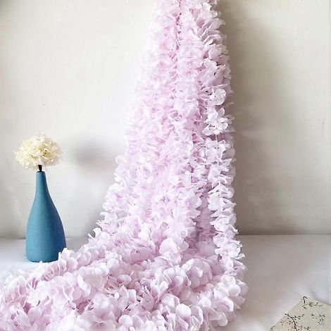 Fleurs de magnolia artificielles de 100 cm de long, décoration florale coloréeviolet clair (1/5)
