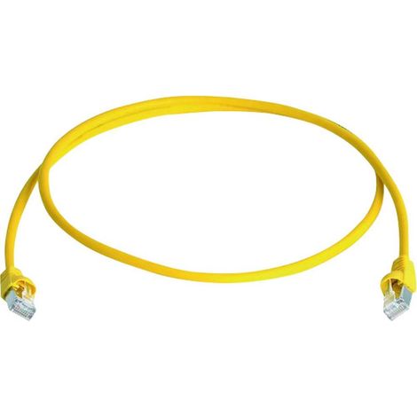 Câble de raccordement réseau informatique RJ45 Telegärtner 100009133 CAT 6a S/FTP jaune 50.00 m (1/4)