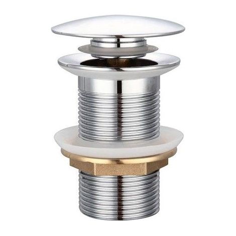 Bonde de lavabo pop-up - BETTE - Construction en laiton massif - Finition nickel brossé (1/3)