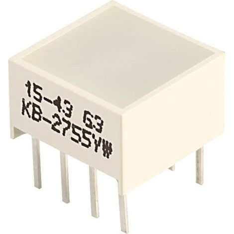 Kingbright KB-2755YW LED-Bargraph 4fach Gelb (L x B x H) 9.94 x 9.94 x 6.12 mm