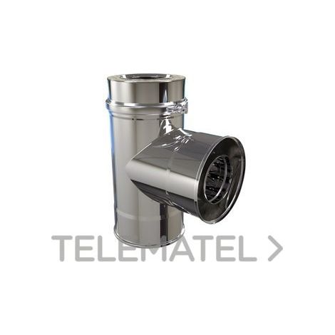 TE 90º SIN TAPA Ø 130 D/PARED 4021802 SCHUTZ