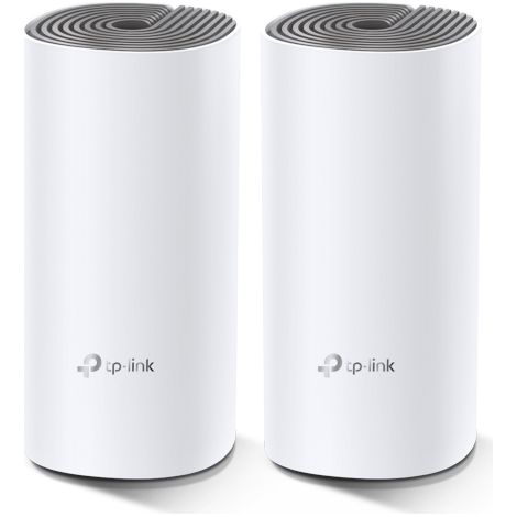 Tp-Link – Système Wi-Fi Mesh AC1200 Deco E4 – Couverture jusqu'à 260 m² – Vitesse jusqu'à 1200 Mbps – Compatible avec 100 appareils