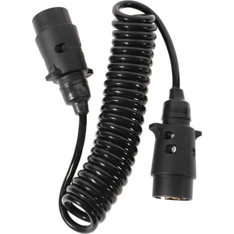 Kabelbaum für Wohnmobilanhänger, Spiralkabelspanner für Anhänger, Verlängerung für Anhängerbeleuchtung, Schürze für Anhänger (1/4)