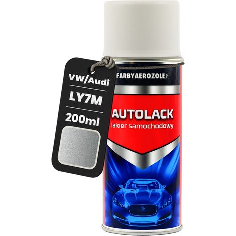 Peinture automobile LY7M VW Audi (Argent aluminium) en aérosol 200 ml (1/5)