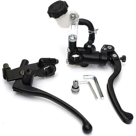 Maître-cylindre de frein radial 17,5 RCS pour moto Honda, Yamaha, Kawasaki, Cafe Racer, Motocross (pièce détachée) - Paire (1/4)