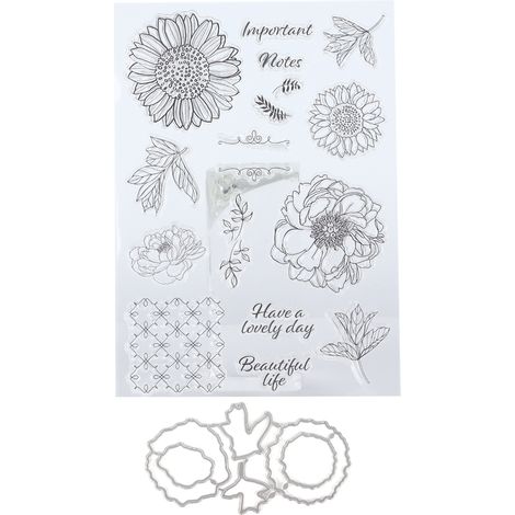 Tampons en TPR transparents pour scrapbooking et albums photo (1/5)