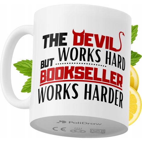 Lustige Kaffeetasse mit witzigem Textdesign für Buchhändler – ideal für Geburtstage, Namenstage und Feiertage. Hochwertige Tasse für besondere Anlässe, ob im Büro oder zu Hause. Farbe: Weiß, 330 ml.