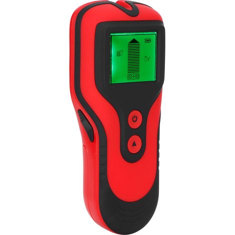 Détecteur de montants métalliques et bois 3 en 1, portable et multifonctionnel, avec écran LCD (rouge). (1/5)