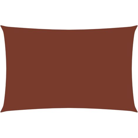 Telo ombreggiante a vela in tessuto oxford rettangolare 5 x 6 m terracotta 020009719