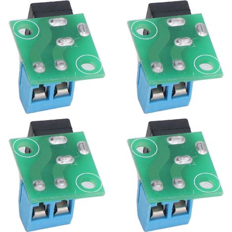 4er-Pack DC 5,5x2,1 mm auf 2P 5,08 mm Klemmenblockadapter, kompatibel mit 5,5x2,5 mm Steckern (1/5)