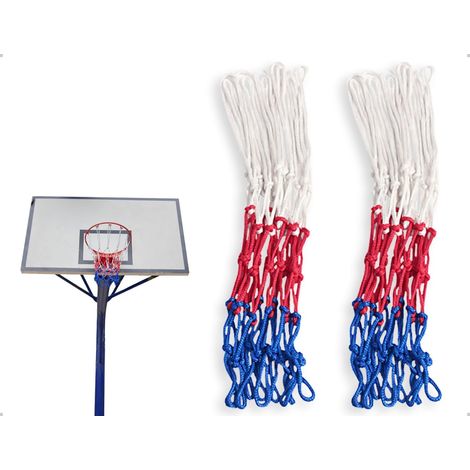 Set of 2 Replacement Basketball Nets, Weatherproof Nylon Net for Basketball Basket, Used for School Playgrounds, Indoor and Outdoor Installation, Playpens (1/5)