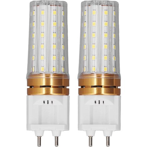 Ampoule LED en forme de maïs, 2 pièces, 10W, 1000lm, économie d'énergie, Double Base d'aiguille G12, pour rue, entrepôt, Garage, chaud (1/5)