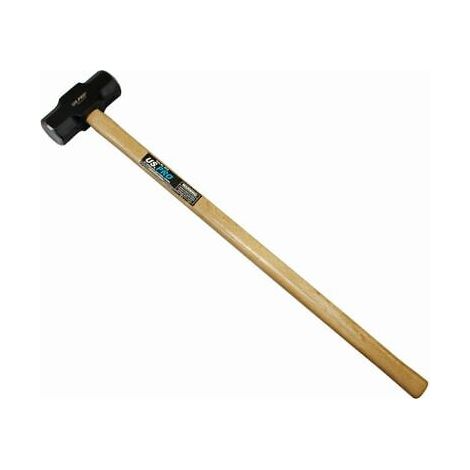 US PRO 36 10lb Beech Wood Handle Sledge Club Lump Hammer Rubber Grip 4510