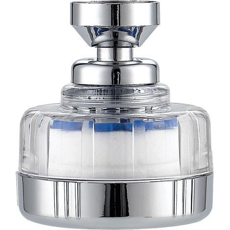 Filtro per rubinetto con 6 elementi filtranti in cotone PP, filtro anticalcare universale, doccetta girevole a 360° (1/5)