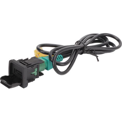 Adaptateur Câble USB AUX Noir Résistant pour Autoradio VW MK5 MK6 RCD510 RNS315 RCD300+ Connecteur Switch Fiche Remplacement (1/5)