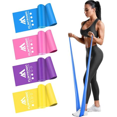 Widerstandsband für Krafttraining, 1,5 m langes TPE-Fitnessband, elastische Bänder mit 3 Widerstandsstufen, Widerstandsband für Yoga, Pilates, Muskelaufbau und Krafttraining (1/5)