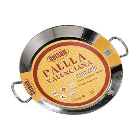 Padella per paella in acciaio inox stufato 28cm induzione 74028 garcima (1/2)
