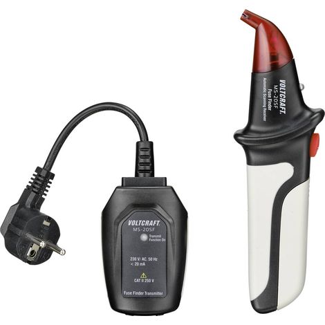 VOLTCRAFT MS-20SF Localizzatore di fusibili, localizzatore di circuiti con trasmettitore e ricevitore (1/5)