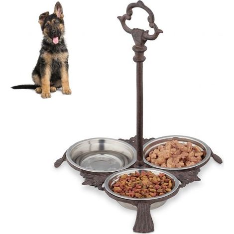 3 pezzi ciotole per cibo per cani con manici 88 (1/5)