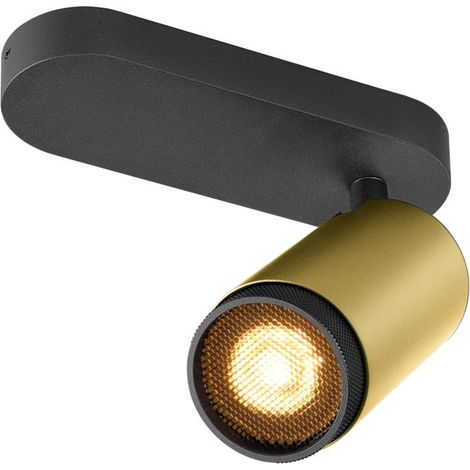 Plafonnier GRIP L cylindrique 6W QPAR51 or/noir - SLV - 1009095