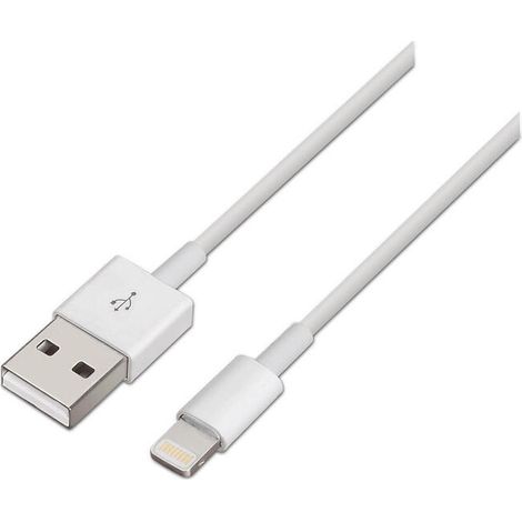 Cable USB a Lightning Aisens A102-0036 Blanco 2 m (1/2)