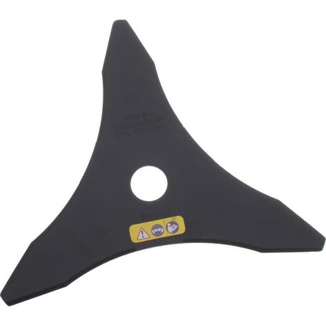 Lame débroussailleuse pro 3 dents 255mm alésage 25,4mm, coupe-herbes résistant, accessoire rognage pour débroussailleuse, acier durable, outil jardinage professionnel (1/2)