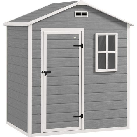 Outdoor Storage Shed, 1.9m², Lockable Door, Slope Roof (1/5)