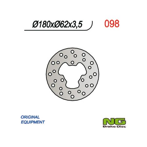Disco de freno trasero Peugeot XP6 SM 2002-2005 (180x62x3.5)