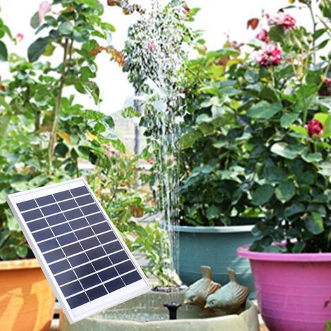 Mini pompe solaire à disque flottant haute efficacité pour fontaines de piscine 10V 5W (1/5)