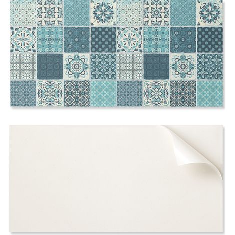Paquete de azulejos de vinilo para pared con dise帽o de mosaico geom茅trico de 10x40x20 cm.
