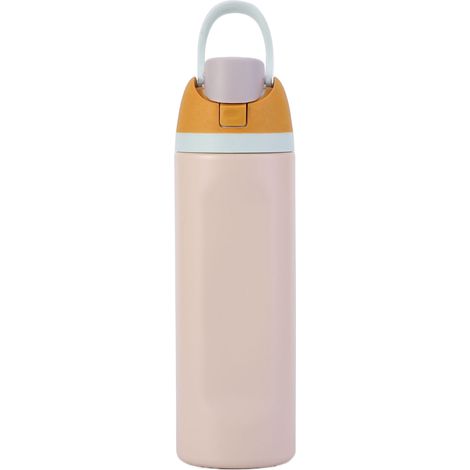 Bouilloire isotherme en acier inoxydable avec paille, idéale pour le sport et les voyages, sans BPA, 710 ml (24 oz). (1/5)