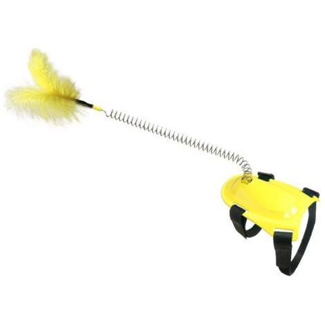 Fournitures pour chats Jouet Spring Tease Cat Stick Feather Cat Toy Fournitures pour animaux de compagnie (1/4)