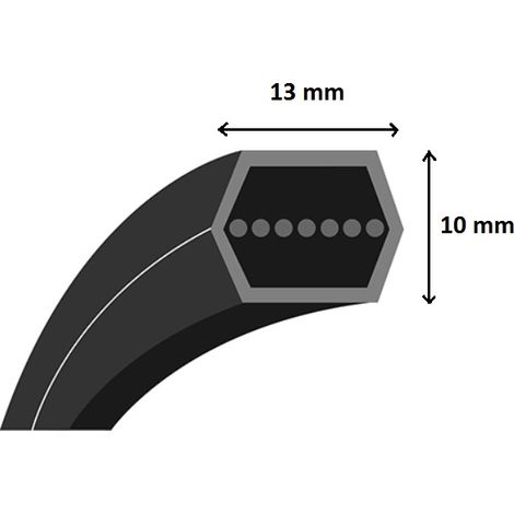 MTD – Courroie lame autoportée AA89 – Accessoire pour tondeuse – Longueur 2347mm – Compatible avec modèles P155 TE et SR135 BSA