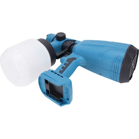 Pistolet à peinture sans fil portatif, moteur en cuivre, 6 buses, 3 modes de pulvérisation, 3 réglages de débit, compatible avec la batterie Makita Star (batterie non incluse), 6 buses (1/5)