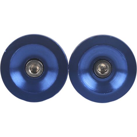 1 paire de bouchons d'embout de guidon en alliage d'aluminium pour vélo (bleu) (1/5)