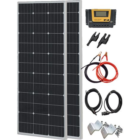 Panneau Solaire, Silicium Monocristallin, 39 Cellules Solaires (1/2)