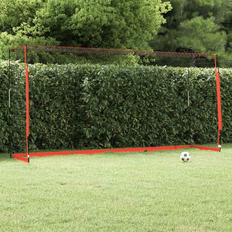 vidaXL Portería de fútbol acero 366,5x91x183 cm (1/5)