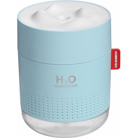 Mini USB Charge humidificateur étudiants dortoir bureau bureau muet mignon neige montagne humidificateur - Bleu (1/5)