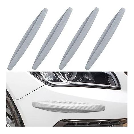 Universelle Bande de Caoutchouc de Pare-Chocs de Voiture 4PCS Protections Flexibles pour Pare-Chocs Avant Arrière Protection Contre Rayures Bande de Protection Anti-frottement Pare-Chocs(Gris) (1/5)