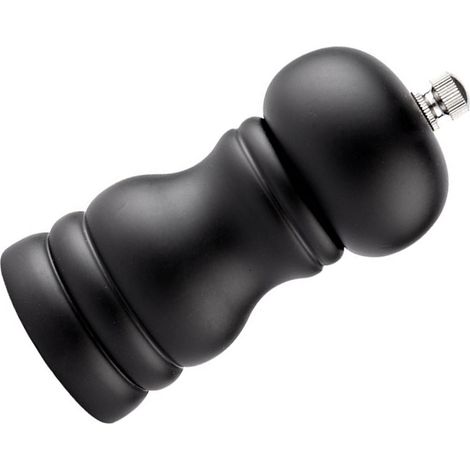 4-Zoll-Pfeffermühle, manuell, mit einstellbarem Mahlgrad, nachfüllbar, mit Keramikkern, für schwarzen Pfeffer, Sichuanpfeffer und andere schwarze Gewürze. (1/5)