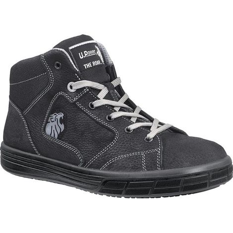 U-Power – Chaussures de sécurité S3 SRC – Pointure 47 – Cuir nubuck naturel – Semelle antidérapante Light Grip PU – Embout AirToe® Aluminium (1/3)