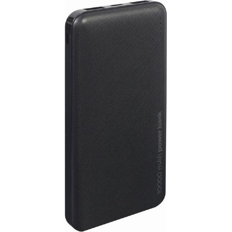 POWERBANK GEMBIRD 10000mAh 1x microUSB A 2x USB-A NEGRO (1/5)