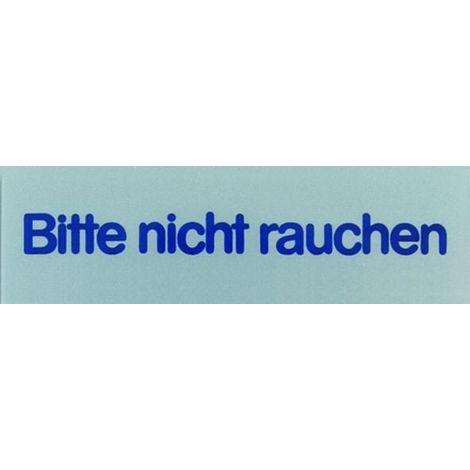 Conacord Klebeschild Bitte nicht Rauchen Klebeschild