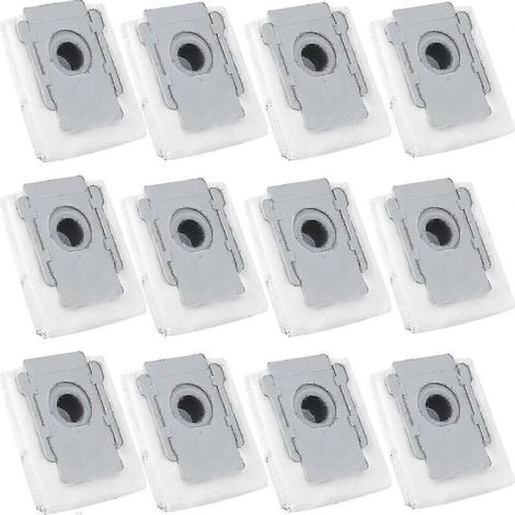 Pack of 12 vacuum bags for iRobot Roomba Series I and S (I7 and I7+/Plus) vacuum cleaners. - AquaForge (1/2)